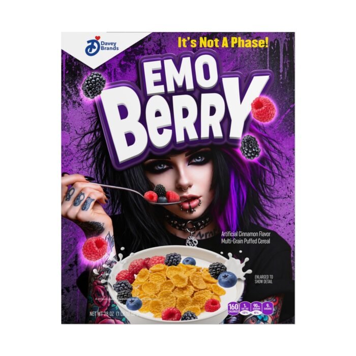 Emo Berry Cereal - It's Not A Phase! Alternative Wall Art