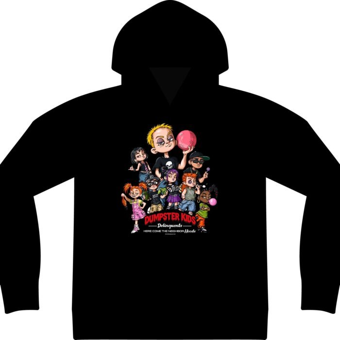 Dumpster Kids™ Delinquents Cartoon Hoodie