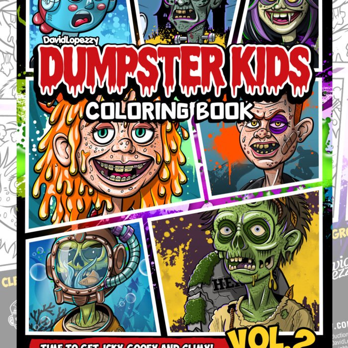 Dumpster Kids™ Vol 2. Digital PDF Coloring Book